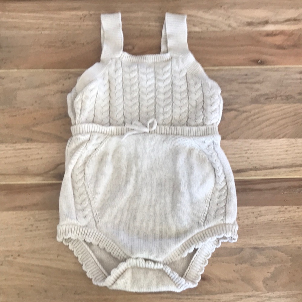 Cat & Jack Knit Oatmeal Romper 18 Months